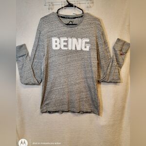 Being Human light  gray size XL pullover sweater shirt